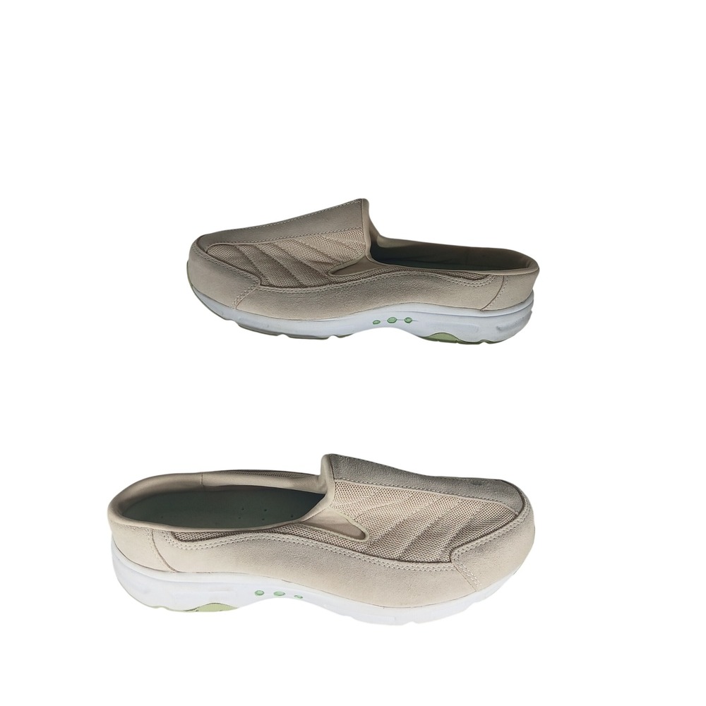 Easy Spirit Hotracings Mule Sneaker 8.5W Beige Travel Walking Shoes Comfort